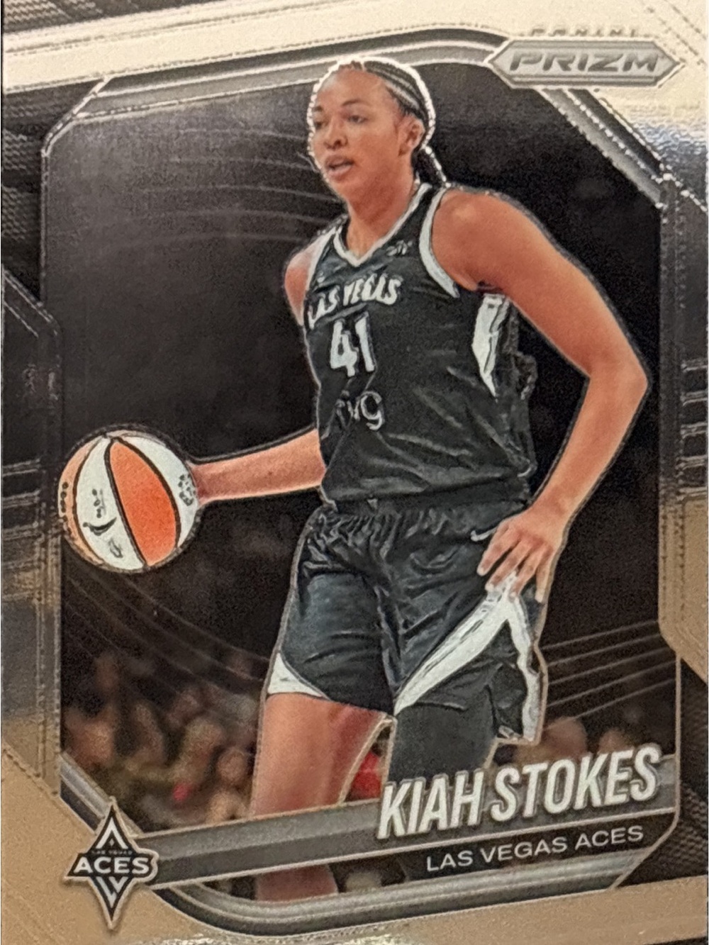 Panini Prizm Kiah Stokes Las Vegas Aces Basketball Card